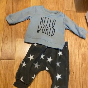 Hello World fleece set